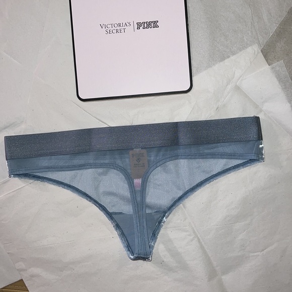 UNISEX PINK Victoria’s Secret VELVET THONG Underwear XL - Picture 2 of 13